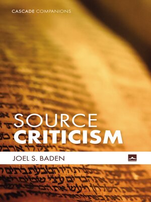 cover image of Source Criticism
